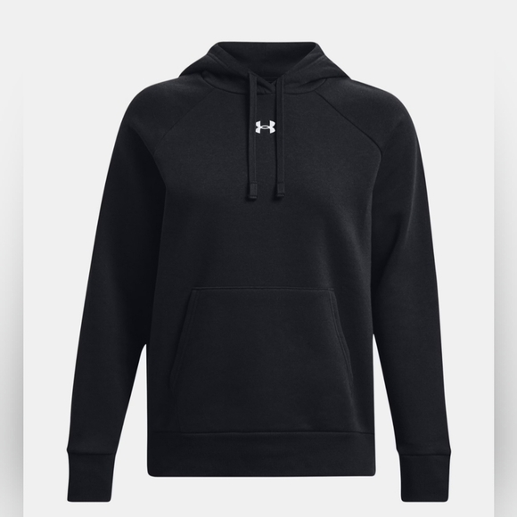 Under Armour Women's Rival Fleece Hoodie- size Large- NWT 🖤 - Picture 1 of 9